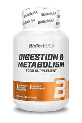 BioTechUSA Digestion & Metabolism 60 tablets food supplement for normal metabolism and digestion support.
